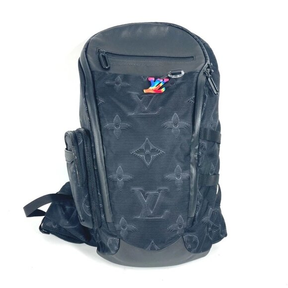 LOUIS VUITTON M45603 2054 3DMonogram Mountain Backpack Bag Leather / Nylon Black - Picture 1 of 16